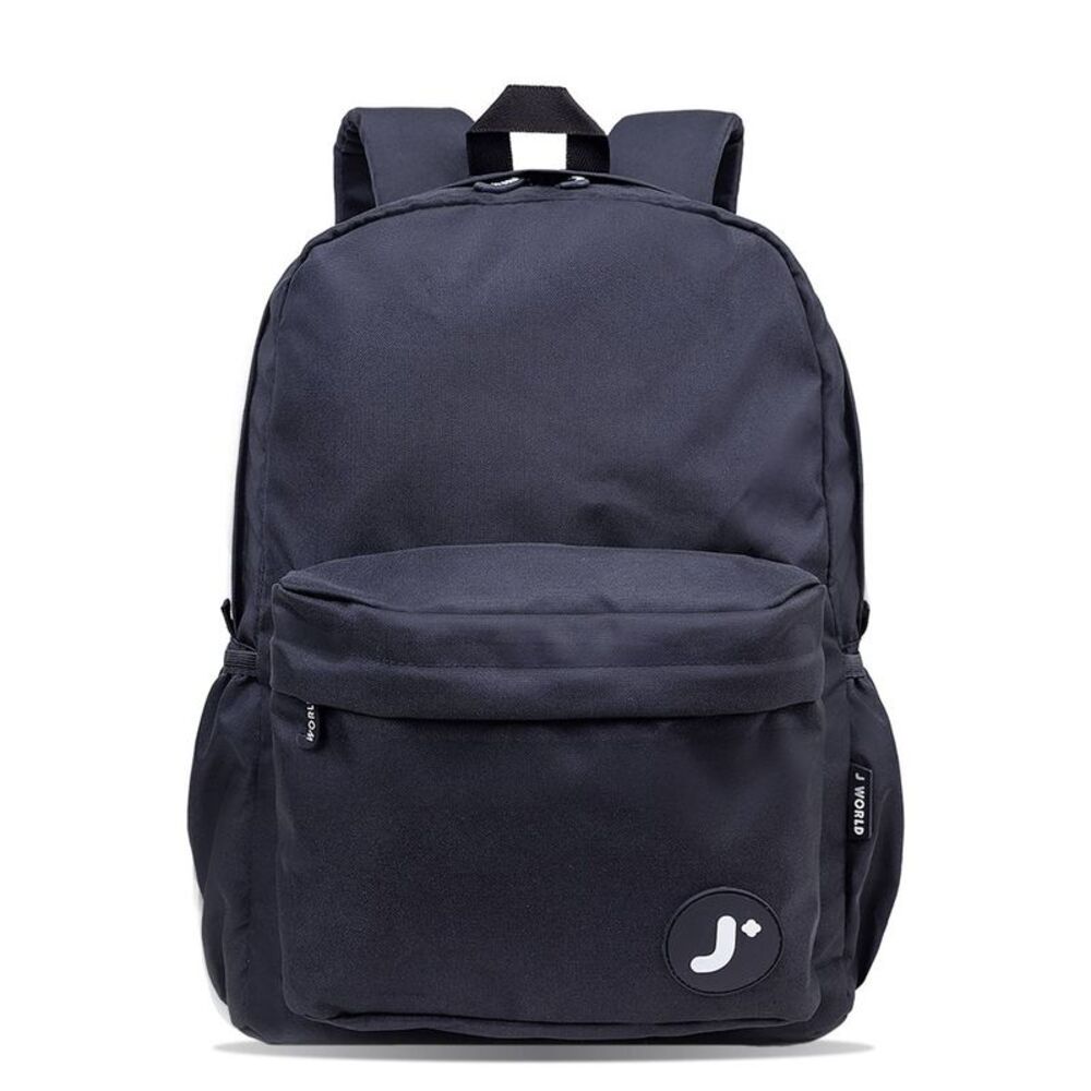 J World Oz Campus 17" Backpack - Black: Nylon Softside Bookbag for Teens